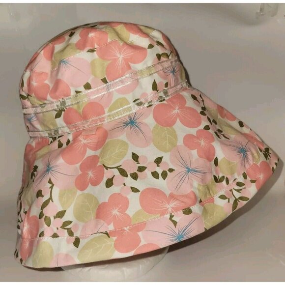 betmar Accessories - Betmar New York Sun Hat Bow Wide Brim Colorful Floral Cruise Beach Women